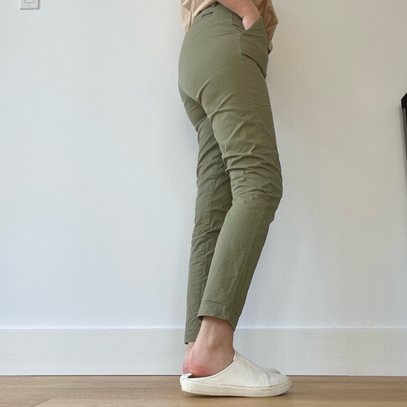 Scotch & Soda Green Regular Belted Chinos - 25 - Picture 2 of 16